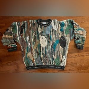 COOGI vintage 1990s 3d large crew neck sweater.